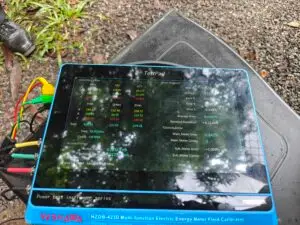 Energy Meter Calibration Services By Vibhawa Consultants 3 Vibhawa Consultants using HZDB-423D field calibrator for accurate energy meter testing