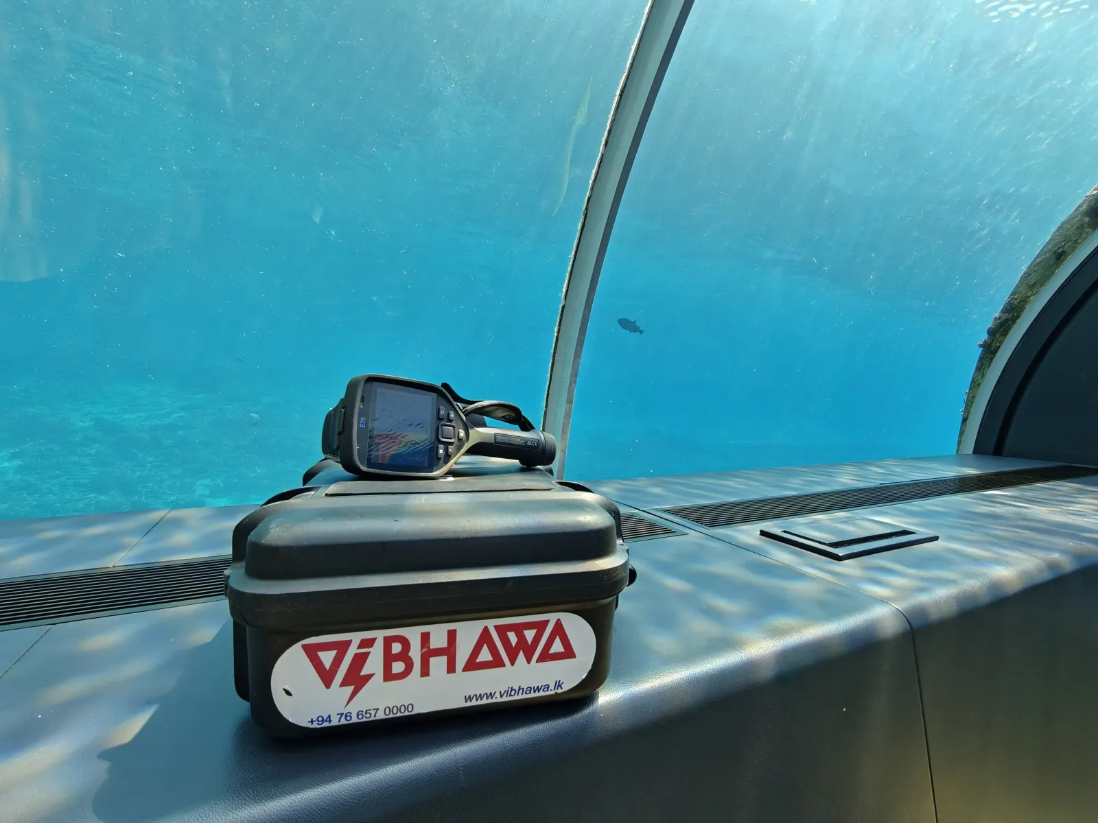 Vibhawa thermal camera beneath the lagoon at Conrad Maldives Rangali Island